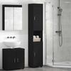 Bathroom Cabinet Set TULUM Black 37 x 31.5 x 203 cm