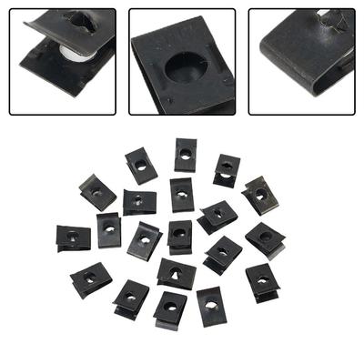 Panel Clips Trim Trucks U-Type 17mmx10.5mm 20 Pcs Fastener