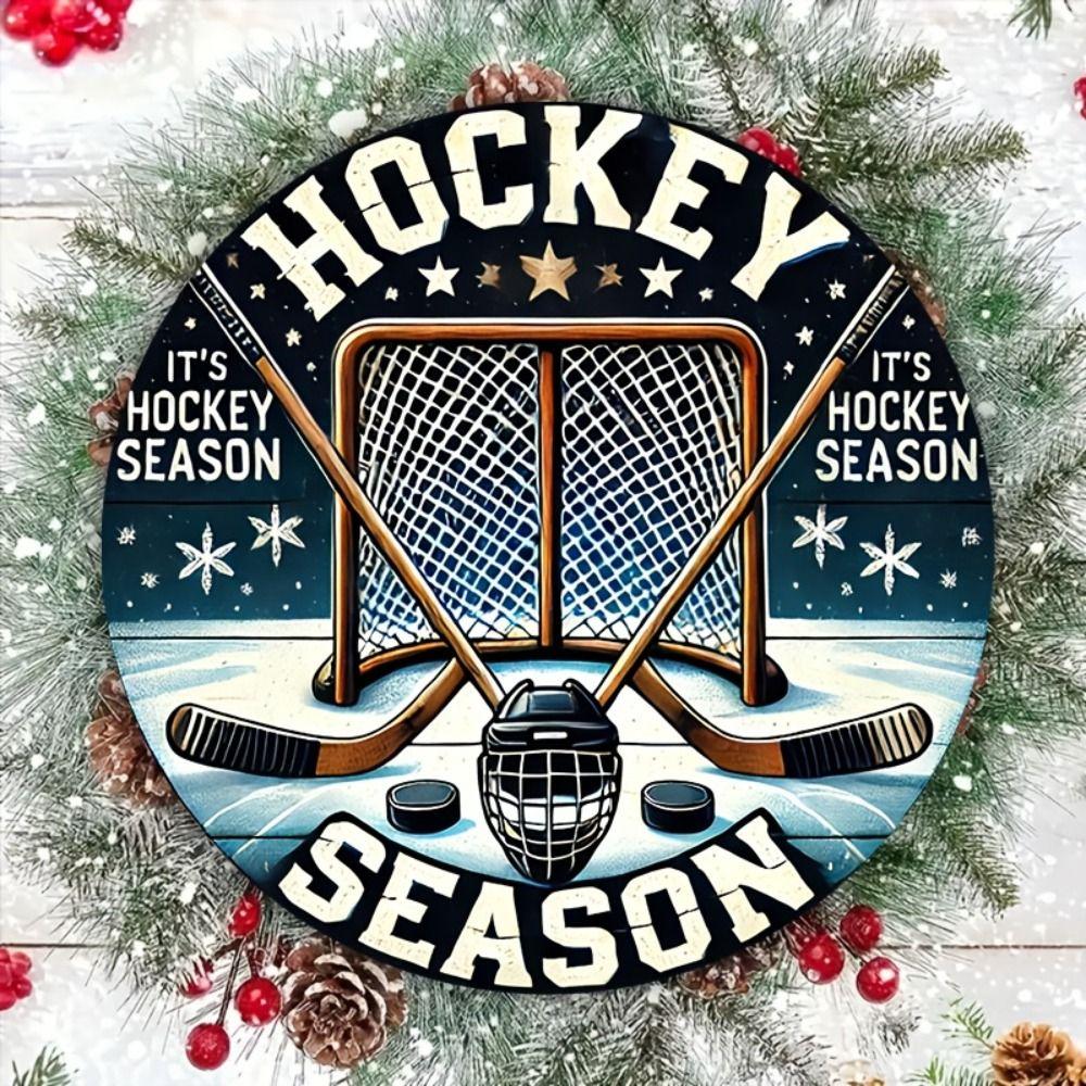 Metal Poster Wall Art Retro Hockey Sign Home Garage Decor