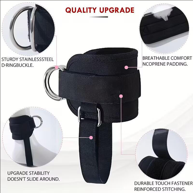 Ankle Straps for Cable Machine Cable Ankle Attachment for Gym Ankle-Cuff Kickback Ankle Strap for Glute Workout Leg Extensions
