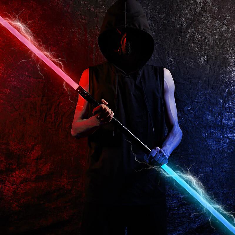 Miflane RGB Dueling Metal Laser Swords with Bluetooth