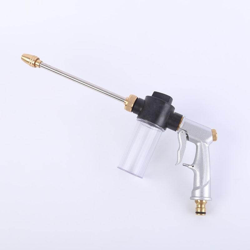High Pressure Car Wash Foam Pot, Adjustable Metal Lance, Garden Irrigation and Watering Hose Sprinkler