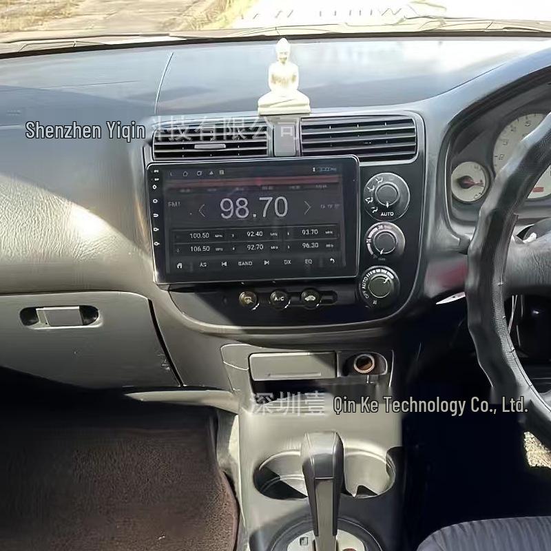 Compatible 00-05 Honda Civic Manual Android Navigation Center Console Face Frame Kit