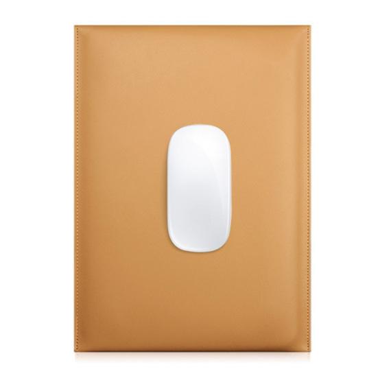 Husă de depozitare pentru laptop, ultra-subțire, din piele artificială de 13/15 inchi pentru MacBook Air Pro