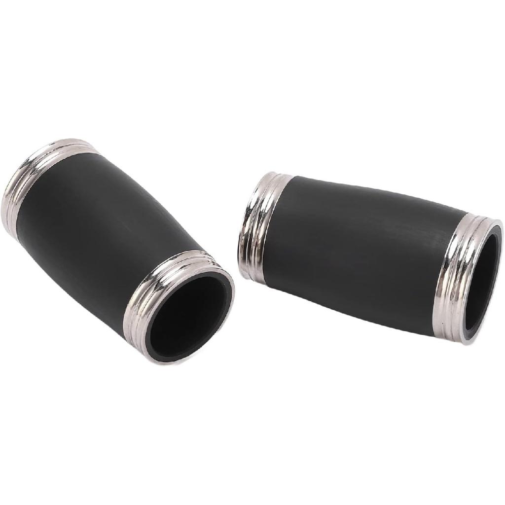 2PCS Two Section Clarinet, Clarinet Tuning Tube Tuning Tube Bb Treble Pitch Pipe Clarinet Barrel Replacement Accessories 58MM