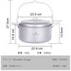 Boundless Voyage Titanium Hanging Large with Folding Camping Hanging Suitable for Direct Outdoor Cooking with Storage Bag Pot Pot, 4.5L Capacity,