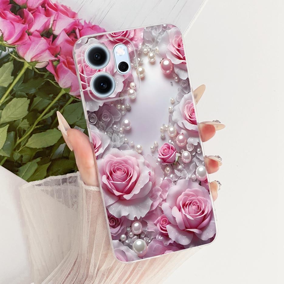For Oppo Reno 14 Pro Case Reno14 F 5G Colorful Flowers Painted Cover Soft Slim Phone Case For Oppo Reno 14F Reno14 FS Pro Fundas