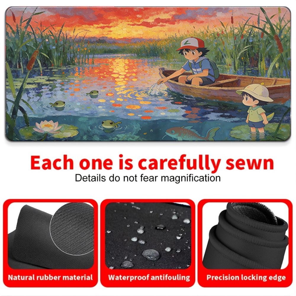 Pokemon Harvest NonSlip Washable Gaming Desk Mat 30x80x0.2cm