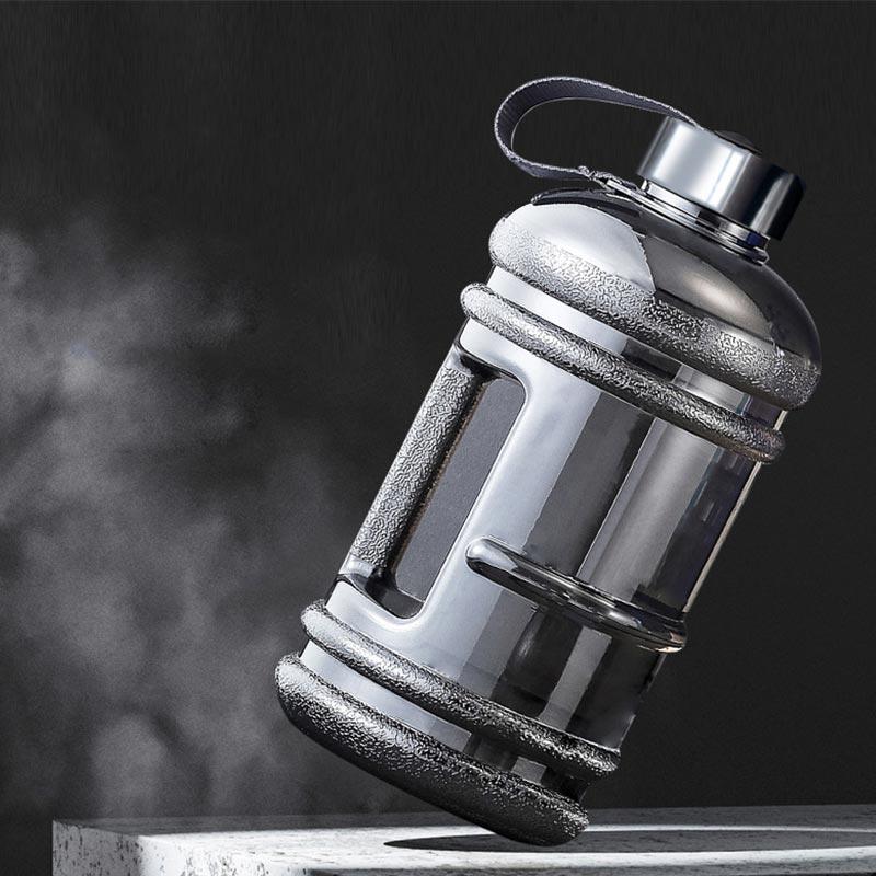 2.2L Sports Water Bottle Large Capacity Plastic Cup Fitness Portable Outdoor Water Cup with Handle Leak Proof Kettle for Adult