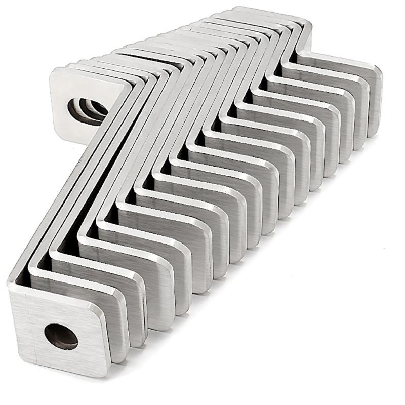Ultra-Reinforced Z Shaped Corner Brackets With U Clamp Design For Tarnish Resistant Structural Support