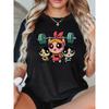 Girls Super Powerful Blouse Training Harajuku Short Sleeve Casual Women's T-shirt Clothing Street Tops Tees Aesthetic Clothes
