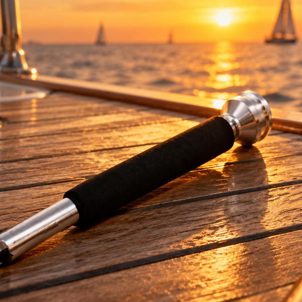 Stainless Steel Boat Support Bracket Resistant with EVA Cushioned Handle Polished for