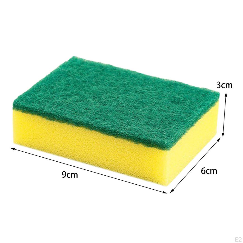 Multipurpose Sponge Scourers Reusable Lightweight Scrub Dishes Kitchen Cleaning