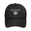 Black Dream Theater Logo Mesh Baseball Cap Unisex Fashion Hat Hat Adjustable Polyester Trucker Cap Wholesale New Trucker Caps