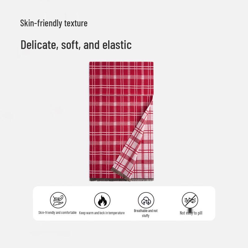 Navigare Autumn/Winter Plaid Wool-Blend Scarf
