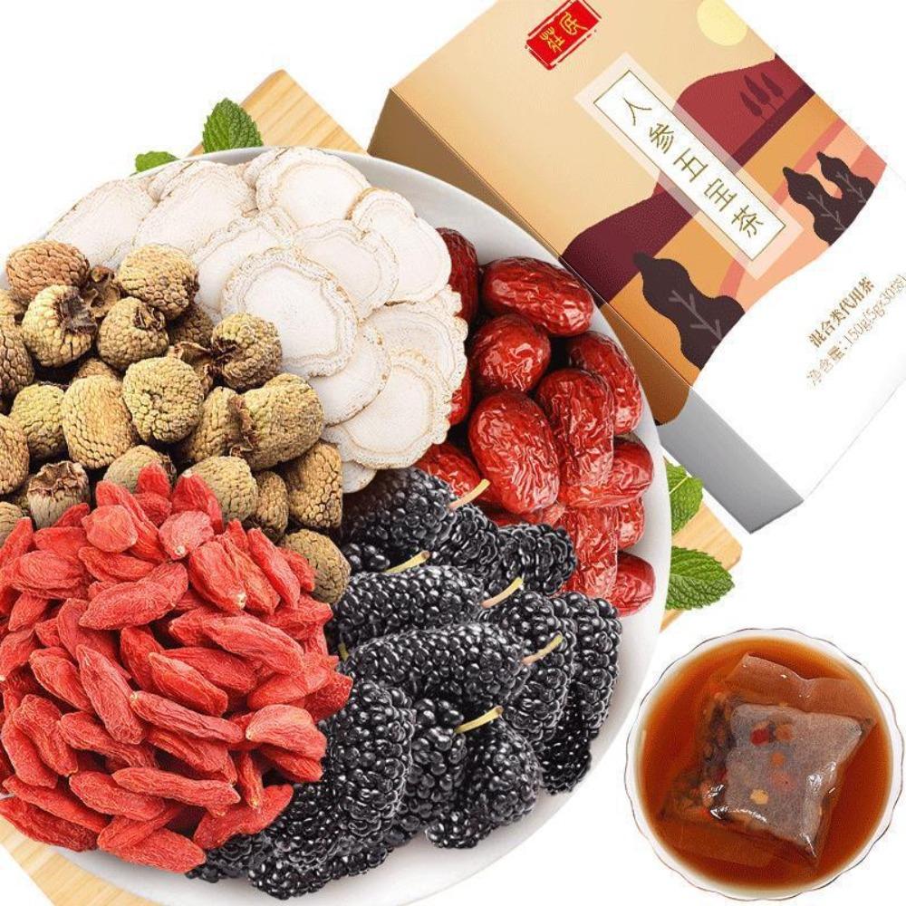 Ginseng Goji Berry Red Date Herbal Tea 150g Energy Boost 01