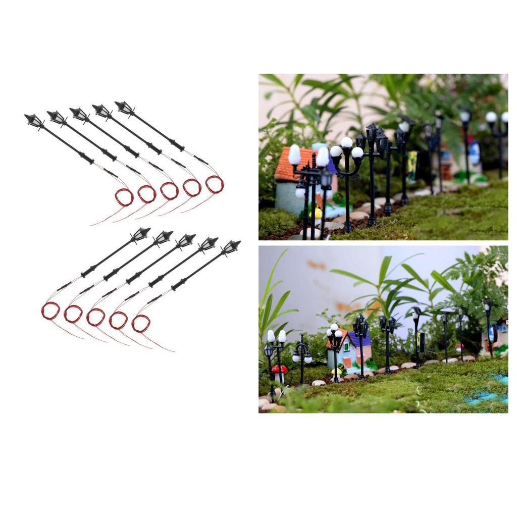 10 . Model Train Lamp Led Lamps Gauge H0 Dollhouse Decoration