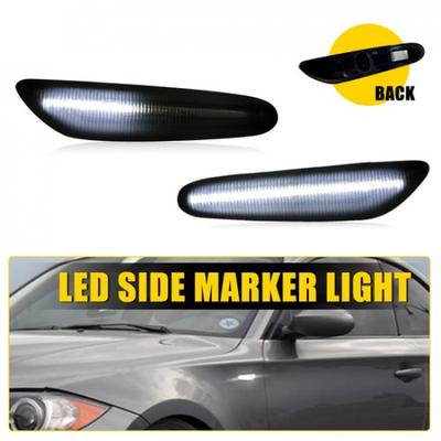 2x Sequential Marker LED Side Light Smoked Lens For BMW 2004-2010 E60 E61 X3 E83