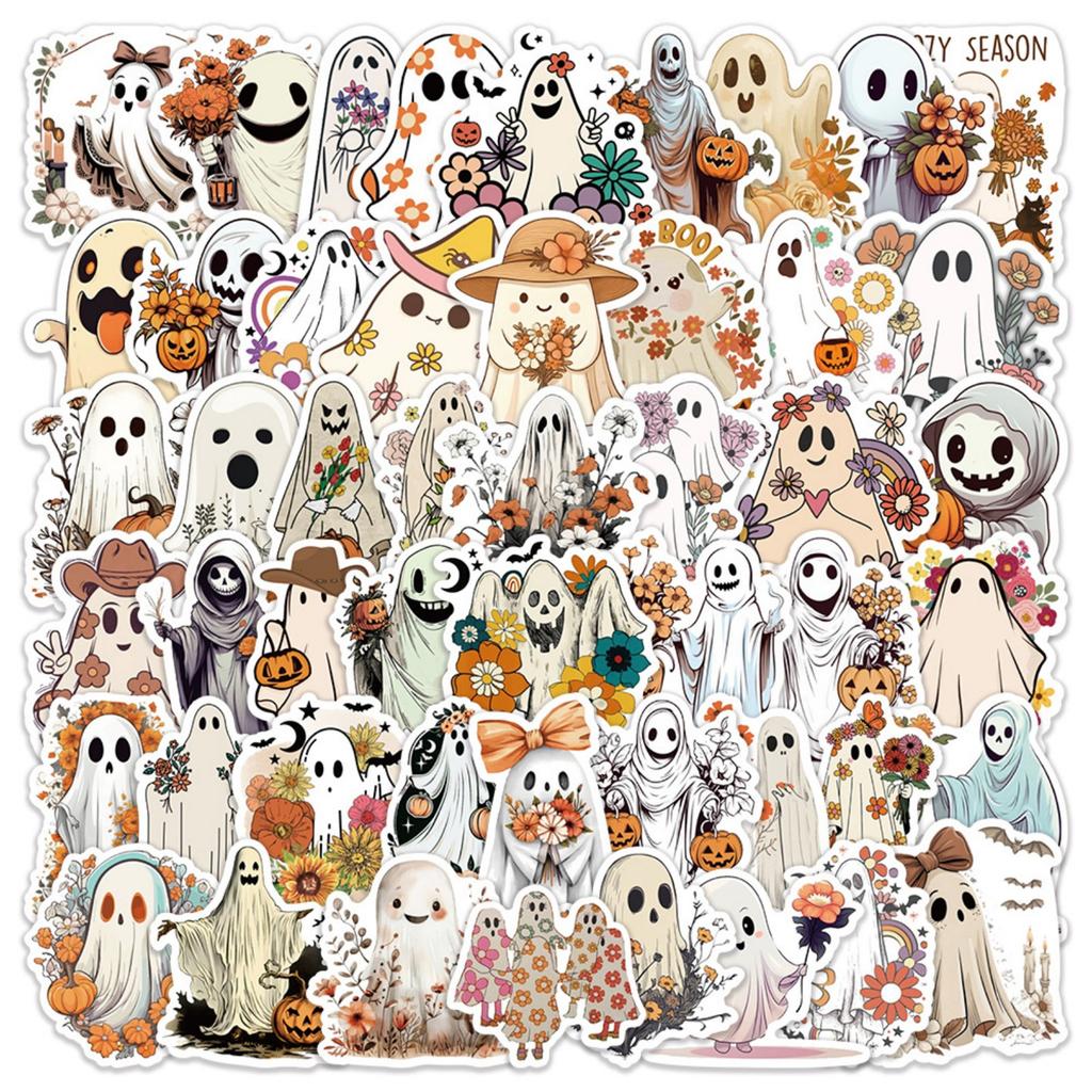 50pcs Suitcase Stickers Waterproof Stickers Scooter Computer Tablet Cartoon Decoration