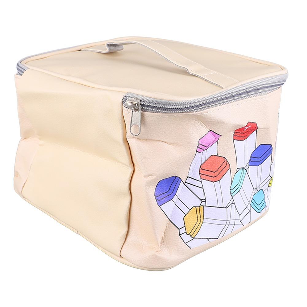 120 Fächer PU-Leder Stifteetui Tragbarer Organizer Farbstift Tasche Kunstbedarf Aufbewahrung