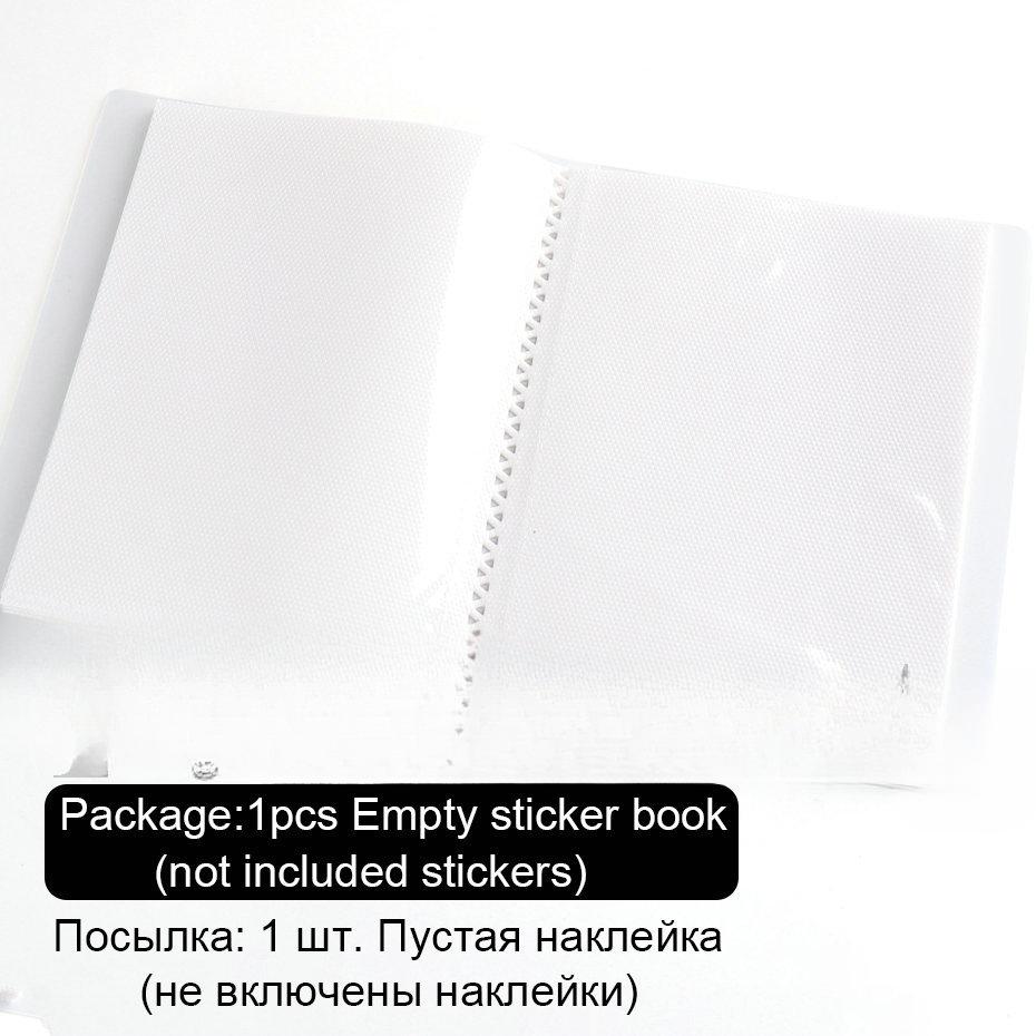 Nagelklistermärken Förvaringsbok Tom samling Bokhållare Display Visar Hylla Dekal Fotoalbum Manikyrverktyg Naglar Tillbehör