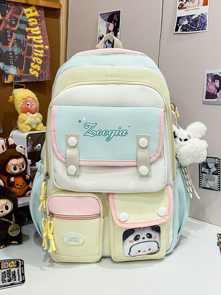 Cartable Sac à dos japonais style ins pour filles, sac à dos simple et mignon pour filles de collège, petit sac à dos frais