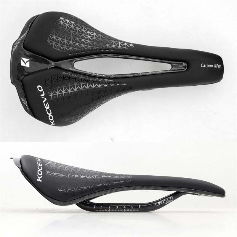 Ultra Lightweight Carbon Fiber Bicycle Saddle Mountain Road Bikes PU Leather Top Hollow Design Comfort Seat
