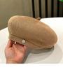 Summer Knitted Thin Beret Korean Edition Small And Versatile Painter'S Hat Trendy Casual Temperament Octagonal Hat