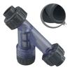I.D 20~63mm Transparent PVC Y-Type Filter Aquarium Fish Tank Irrigation Filters 1pcs Garden Water Pipe Connectors