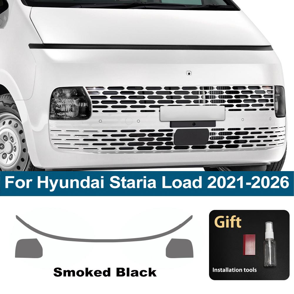 

Premium High-Gloss Smoke Black TPU Headlight Protection Film for Hyundai Staria Load 2026-2026 Pre-Cut PPF Anti-Scratch Film For 21-26 SMK