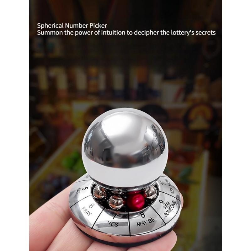 1PC global direct sales decision ball zinc alloy lucky ball rotating metal creative fate decision ornament crafts
