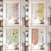 Chinese Style Imitation Linen Door Curtain Retro Art Painting Doorway Living Room Partition Drape Kitchen Hanging Half-Curtain