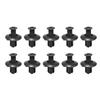 8mm Plastic Rivets Fasteners Suit for Car Bumper Fender, Black Clips Suit for Toyota, Nissan, Kia, Yamaha
