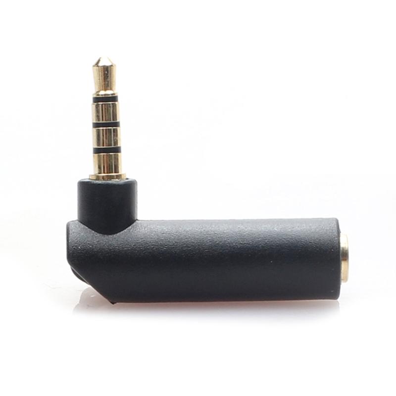 Headphone Splitter 90 Degree Right Angle Plug 3.5mm Angle Male To Female Adapter Stereo Accessories