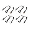 Multi Charging Cable Universal 2 In 1 Multiple Port USB To USB C Fast Charger Cord with Type C Connectors for Phones