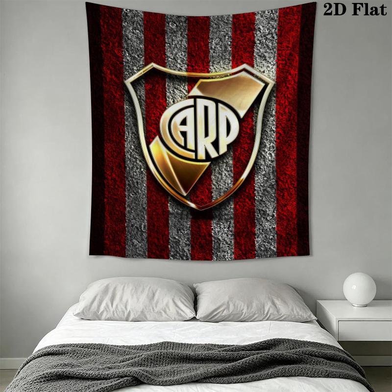CA River Plate Wall Tapestry Aesthetic Wall Hanging Printed Fabric Blanket Decorative Tapestries for Bedroom Living Room Home Decor