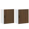 VidaXL Armoires murales de cuisine 2 pcs Porto chêne marron, meuble mural de cuisine, armoire pour mur de cuisine, armoire 854052
