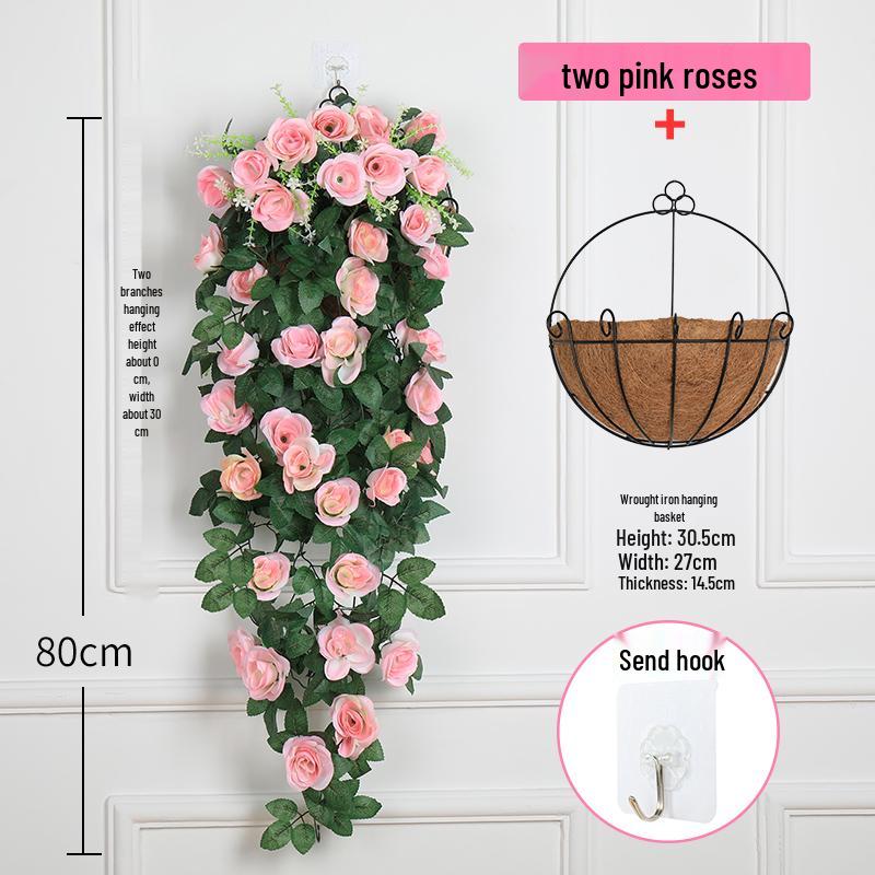 Artificial Flower Vine Indoor Wall Hanging - Green Trailing Plant Décor