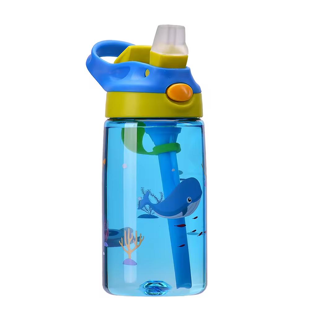 Kinder Cartoon Brotdosen Set: BPA-freie Brotdose Cartoon Stroh Tritan Wasserflasche Oxford-Stoff Mittagessenstasche 5&Other&1