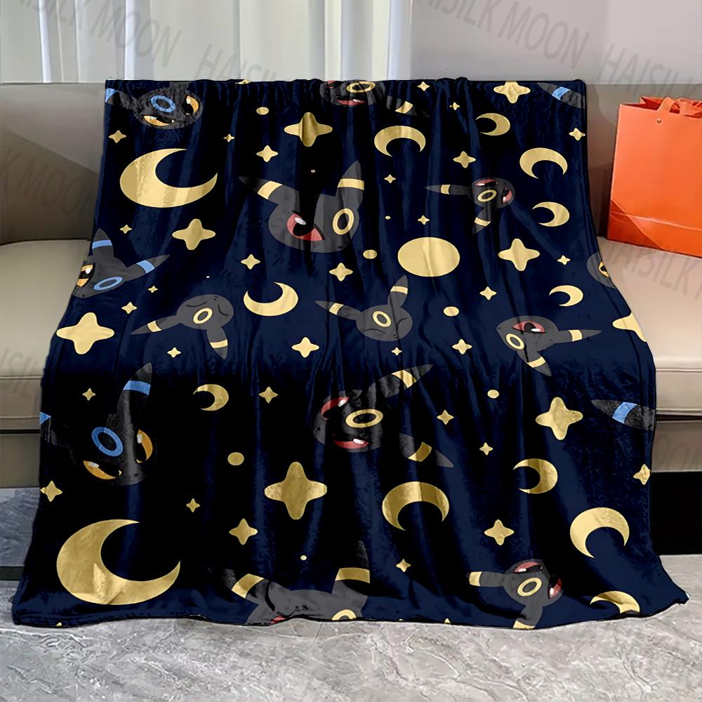 1PC Cartoon Pokémon Characters Print Blanket Fluffy Plush Sofa Bed Blanket for Kids Adults Travel Camping Supplies Car for Gifts
