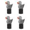 4Pcs Cute Duck Glow in The Dark Tire Valve Caps Auto Tire Valve Stem Caps Valve Covers for Cars Motorcycles and Bicycles Stem Caps1