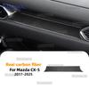 Real Soft Carbon Fiber Car Window Lift Button Panel Decor Sticker For Mazda CX-5 KF 2017 2018 2019 2020 2021 2022 2023 2024 2025