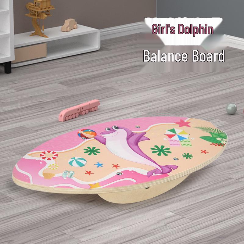 Children s Wooden Balance Board | Sensory Integration Seesaw | Solid Wood Interactive Educational Toy