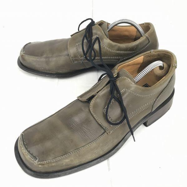 

Germany Lloyd Heavy Leather U Tip 25.5 Khaki Dress Shoes Business