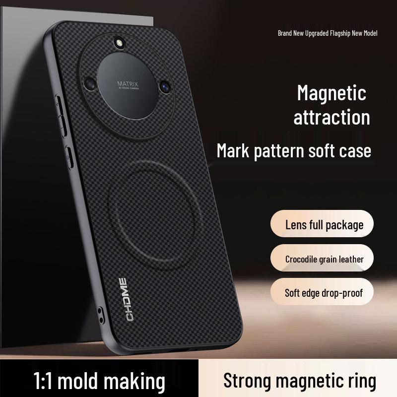 Honor X40/X40i Protective Case: Full Coverage, Anti-drop, High-end Design with Magnetic Buckle & Textured Finish