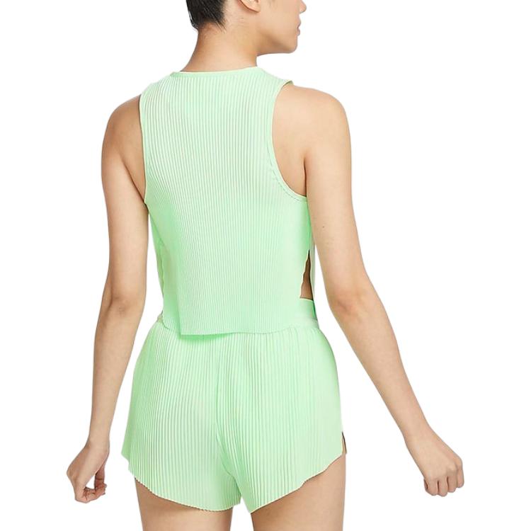 Nike Gilet Sportivo Casual Senza Maniche da Donna Top Verde Vapore Nero FN2714-376
