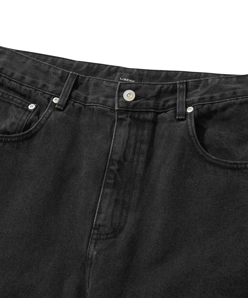 LIBERE Baggy Denim Pants / Black