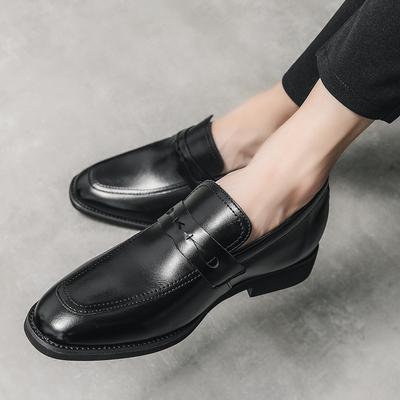 Neue Herren Formschuhe Herren Slipper Lackleder Schwarz Slipper Hochwertige Slipper Hochzeitspartyschuhe Herren Freizeitschuhe