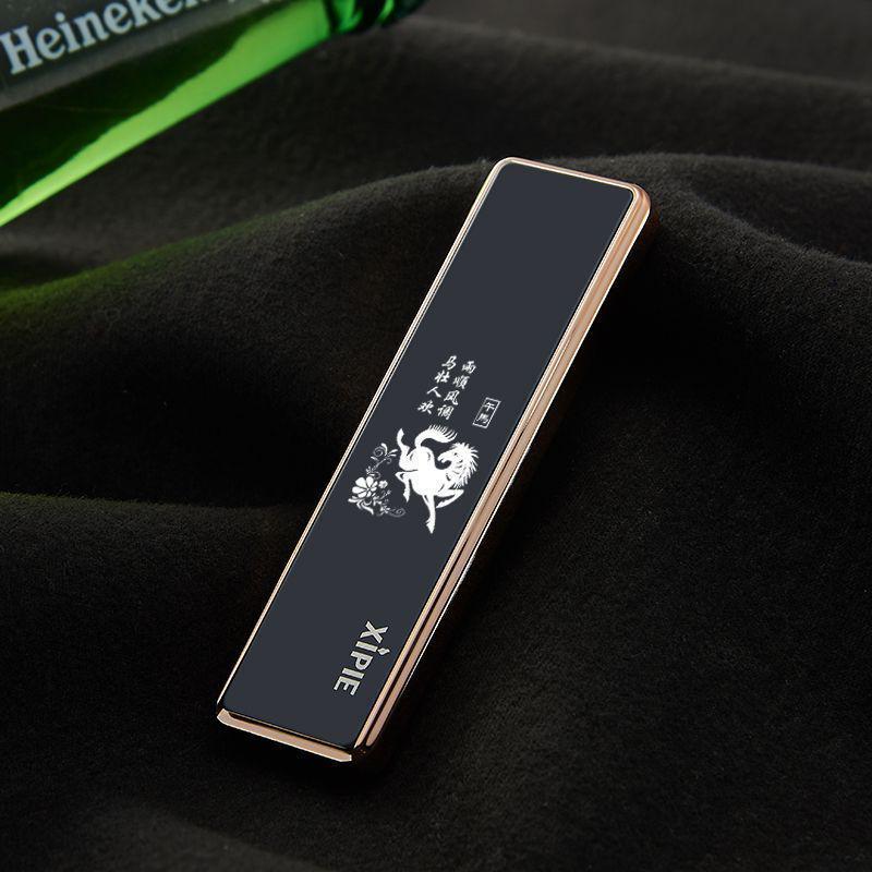 Rechargeable Ultra-Thin USB Lighter: Stylish, Silent, Mini, Portable, Men's Choice