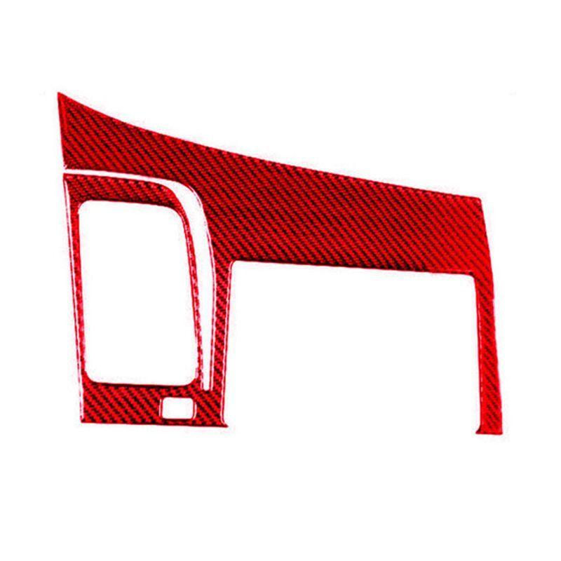 GPS Navigation Panel Trim Cover For Honda Civic 8Th 2006-2011 Spare Parts Accessories ABS-A87Q Red Carbon Fiber